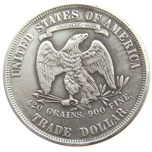 90% Silver US 1882 Trade Dollar Silver Copy Coin