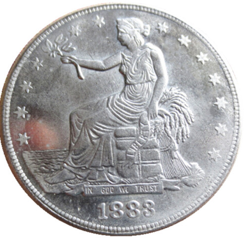 90% Silver US 1883 Trade Dollar Silver Copy Coin