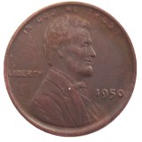 US 1950 P-S-D Lincoln Penny Cent 100% Copper Copy Coin