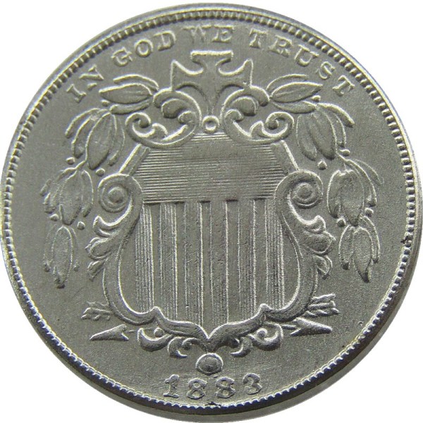 Us 1883 Shield Nickel Five Cents Copy Coin