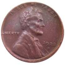 US 1923-P-S-D Lincoln Penny Cent 100% Copper Copy Coin