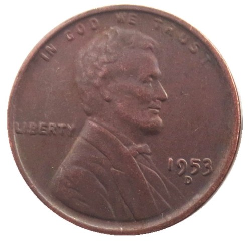 US 1953P-S-D Lincoln Penny Cent 100% Copper Copy Coin