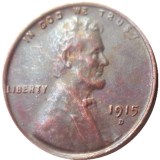 US 1915-P-S-D Lincoln Penny Cent 100% Copper Copy Coin