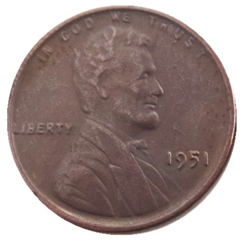 US 1951P-S-D Lincoln Penny Cent 100% Copper Copy Coin