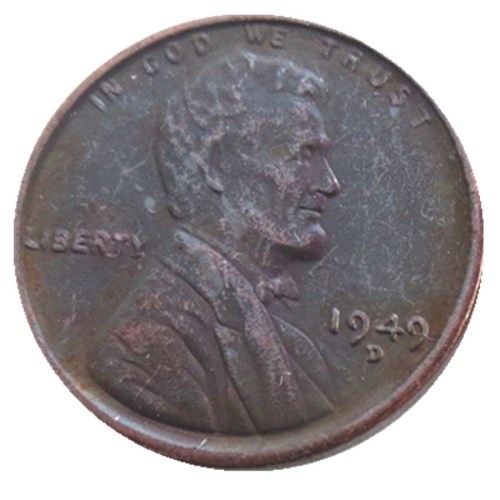 US 1949 P-S-D Lincoln Penny Cent 100% Copper Copy Coin