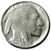 US 1917P-S-D  Buffalo Nickel Five Cents Copy Coin