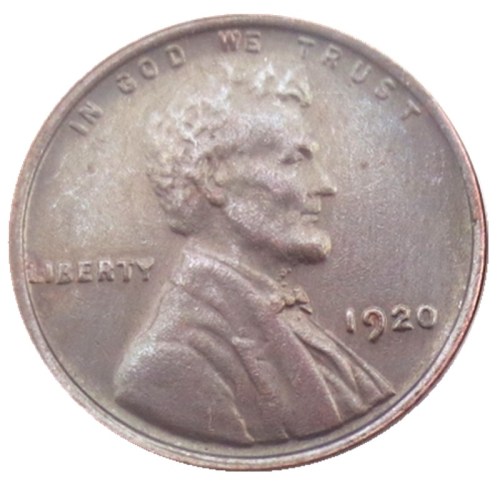 US 1920-P-S-D Lincoln Penny Cent 100% Copper Copy Coin