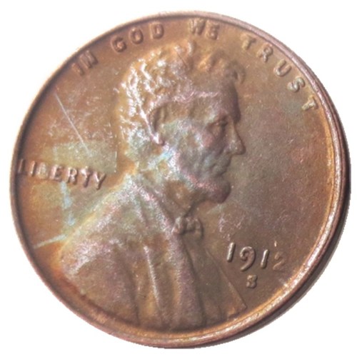 US 1912S Lincoln Penny Cent 100% Copper Copy Coin