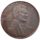 US 1943-P-S-D Lincoln Penny Cent 100% Copper Copy Coin