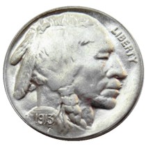 US 1913PDS Buffalo Nickel  FIVE CENTS  On Raised Ground Copy Coin Type1