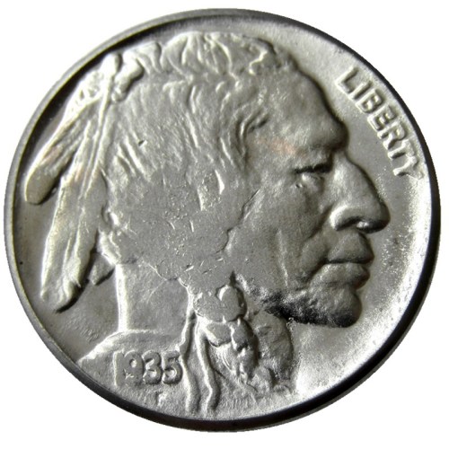 US 1935P-S-D  Buffalo Nickel Five Cents Copy Coin