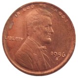 US 1956P-S-D Lincoln Penny Cent 100% Copper Copy Coin
