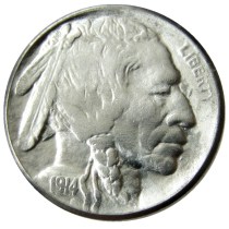US 1914P-S-D  Buffalo Nickel Five Cents Copy Coin