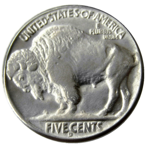 US 1926P-S-D  Buffalo Nickel Five Cents Copy Coin