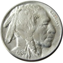 US 1924P-S-D  Buffalo Nickel Five Cents Copy Coin