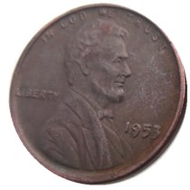 US 1953P-S-D Lincoln Penny Cent 100% Copper Copy Coin