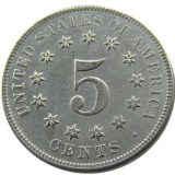 US 1879 Shield Nickel Five Cents Copy Coin