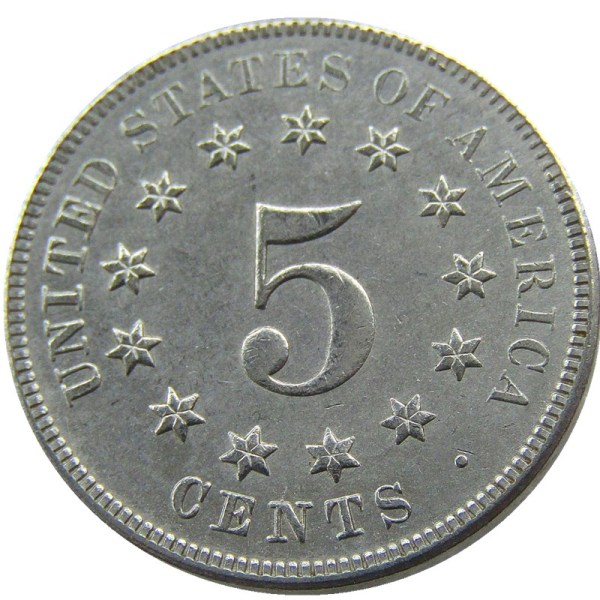 US 1879 Shield Nickel Five Cents Copy Coin