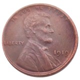 US 1919-P-S-D Lincoln Penny Cent 100% Copper Copy Coin