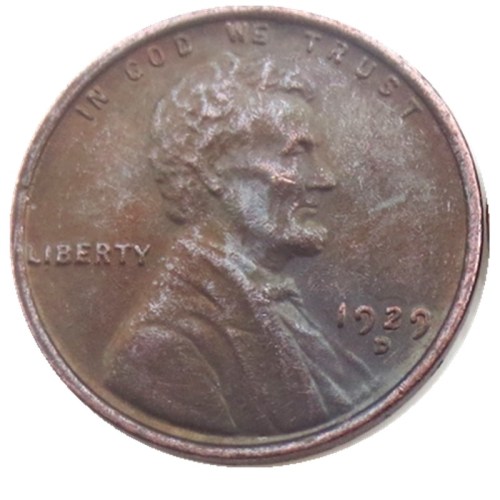 US 1929-P-S-D Lincoln Penny Cent 100% Copper Copy Coin