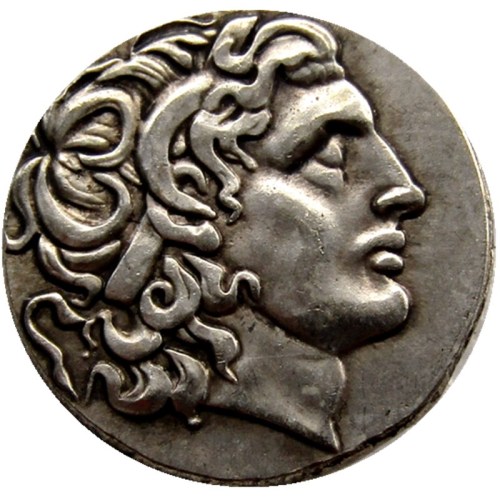 G(01)rare ancient coin Alexander III the Great 336-323 BC.Silver Drachm Ancient Greek Silver Plated Coin copy