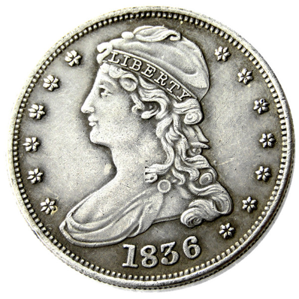 US 1836 Capped Bust Half Dollar Silver Plated Copy Coin