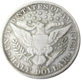 US 1907 P-S-O-D Barber Half Dollar Silver Plated Copy Coins