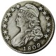 US 1809 Capped Bust Half Dollar Silver Plated Copy Coin