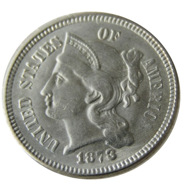 US 1873 Three Cents Nickel Copy Coin