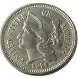 US 1875 Three Cents Nickel Copy Coin