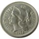 US 1875 Three Cents Nickel Copy Coin