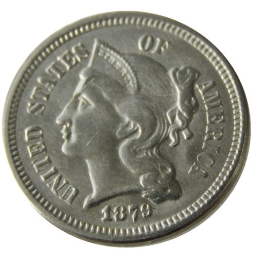US 1879 Three Cents Nickel Copy Coin