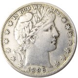 US 1896 P-S-O Barber Half Dollar Silver Plated Copy Coins