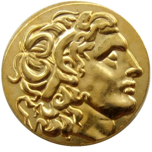 G(01)Alexander III the Great 336-323 BC.gold Drachm Ancient Greek Coin Gold Plated copy coins