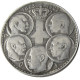 G(49)REECE 30 DRACHMAI 1963 Centennial - Five Greek Kings 1863 - 1963 Map of Greece Silver Plated Coins COPY