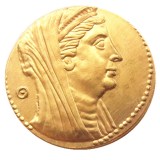 G(05)Greek Oktodrachme Agypten Ptolemaios II 283-246 Gold Plated Copy coin