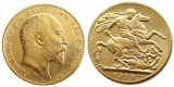UK RARE 1910 KING EDWARD VII MATT PROOF GOLD PLATED 1 SOVEREIGN (1LSD) COPY COINS