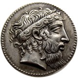 G(09)Rare Ancient Greek Coin -415 Tetradrachm Silver Plated Copy Coins