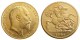RARE UK 1907 KING EDWARD VII MATT PROOF GOLD PLATED 1 SOVEREIGN (1LSD) COPY COINS