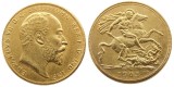 RARE UK 1903 KING EDWARD VII MATT PROOF GOLD PLATED 1 SOVEREIGN (1LSD) COPY COINS