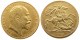 RARE UK 1903 KING EDWARD VII MATT PROOF GOLD PLATED 1 SOVEREIGN (1LSD) COPY COINS