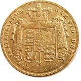 UK 1826 2 Pounds - George IV Gold Plated Copy coins