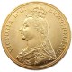 UK 1887 5 Pounds Gold Plated Copy Coins