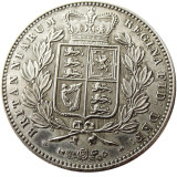 UK 1839 Queen Victoria Young Head Silver Crown Coin - Great Britain Copy Coin