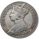 GREAT BRITAIN 1870 Victoria 1 Florin Silver Plated Copy Coin