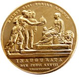UK 1838 Victoria Coronation Gold Medallion Gold Plated Copy coin