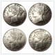 UK A Set Of(1839-1847)4pcs Queen Victoria Young Head Silver Crown Coin - Great Britain Copy Coin