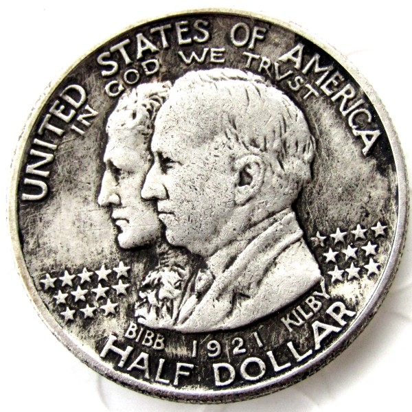 USA 1921-Alabama Centennial Silver Plated Copy Coin
