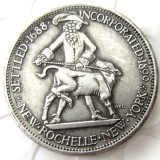 USA 1938 New Rochelle Commemorative Half Dollars Silver Plated Copy Coins