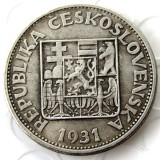 USA 1931 Argento 10 Korun Moneta Cecoslovacchia Republika Ceskoslovenska Silver Plated Copy Coins